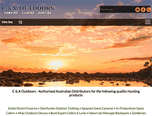 Tablet Screenshot of caoutdoors.com.au